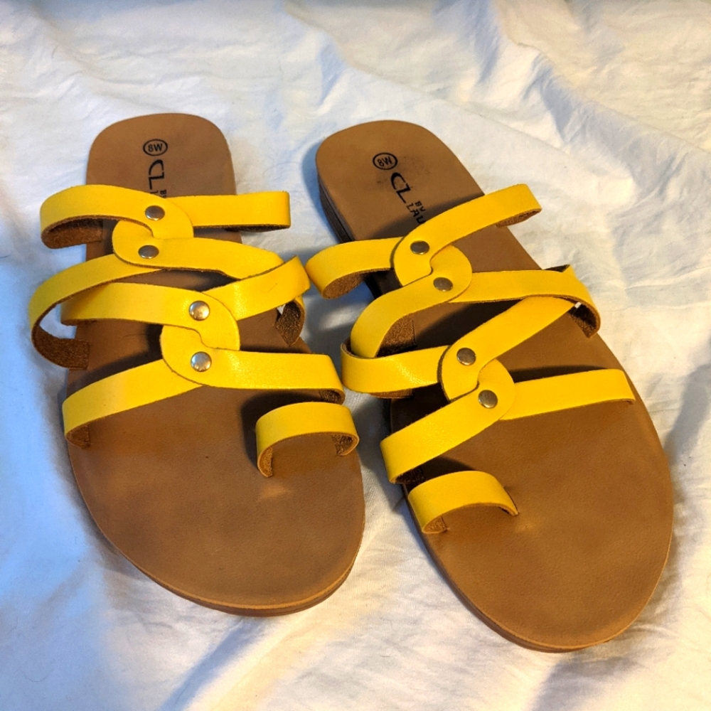 Yellow sandals
